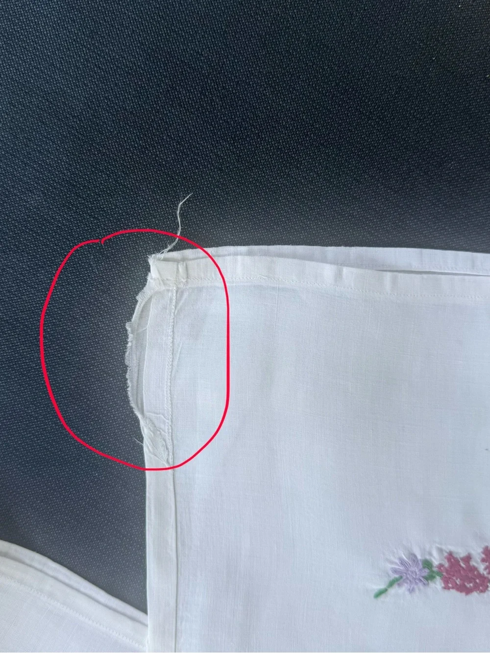 Hand Embroidered VTG Pillow Covers